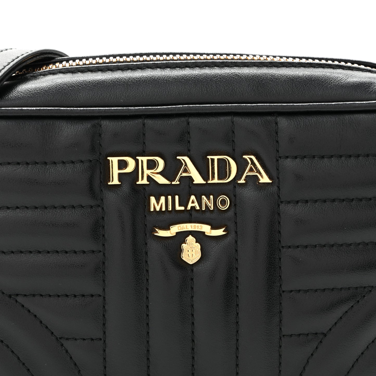 Soft Calfskin Diagramme Crossbody Bag Black