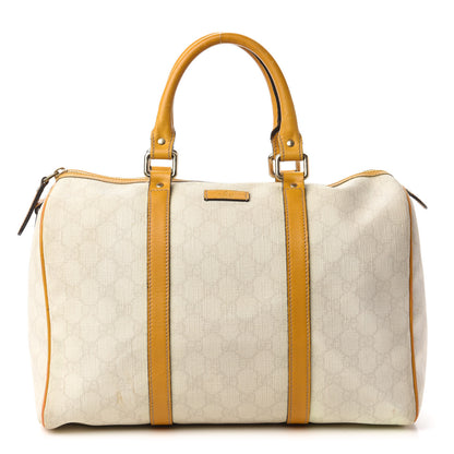 Gucci GG Plus Monogram Medium Joy Boston White Yellow 1 of 11