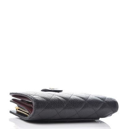 Chanel Caviar Quilted Zipped Pocket Wallet Black 4 of 15