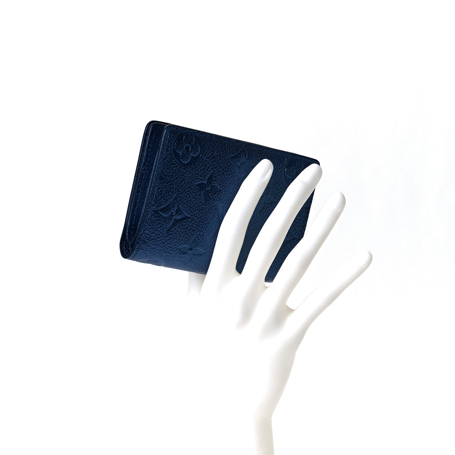 Louis Vuitton Metallic Empreinte Clea Wallet Navy Nacre 2 of 9