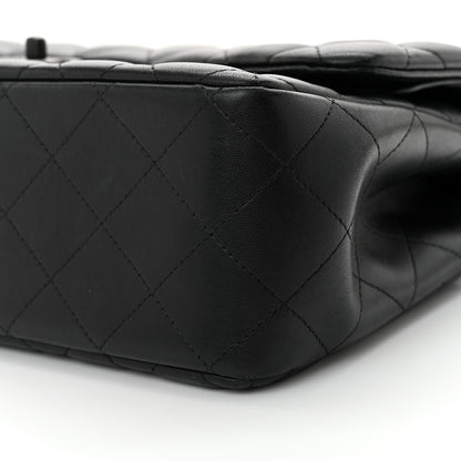 Chanel Lambskin Quilted Jumbo Double Flap So Black 10 of 16