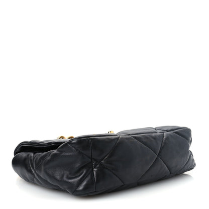 Chanel Goatskin Quilted Large Chanel 19 Flap Black 3 of 10
