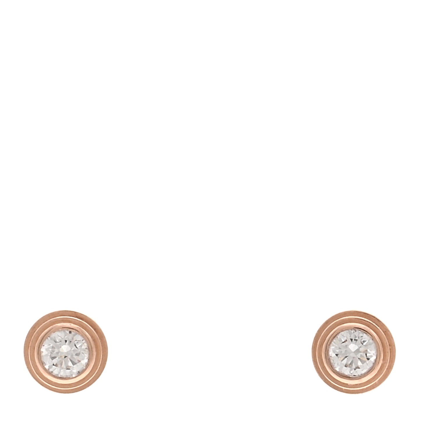 18K Pink Gold Diamond XS D'Amour Earrings