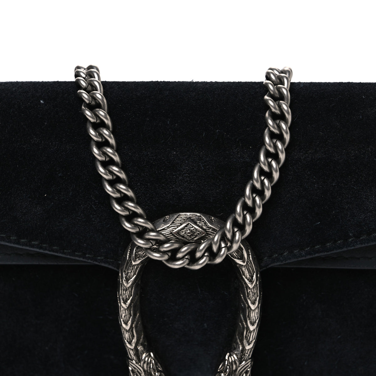 Suede Super Mini Dionysus Shoulder Bag Black