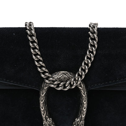 Gucci Suede Super Mini Dionysus Shoulder Bag Black 13 of 17