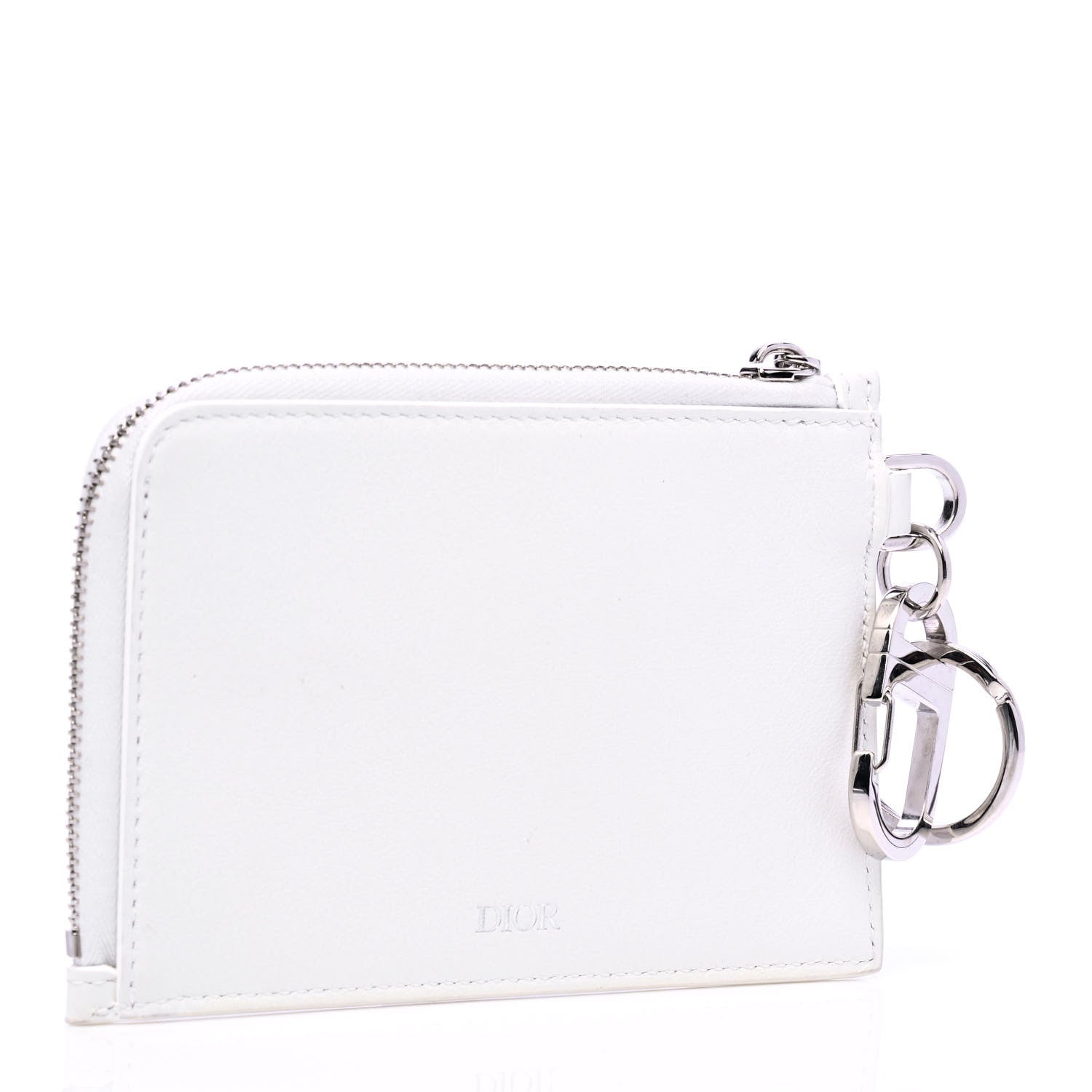 Christian Dior X DANIEL ARSHAM Grained Calfskin Zip Charm White 3 of 6