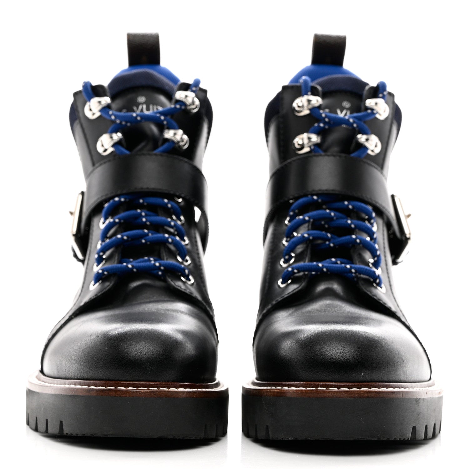 Louis Vuitton Calfskin Territory Ranger Combat Boots 38.5 Black 2 of 9