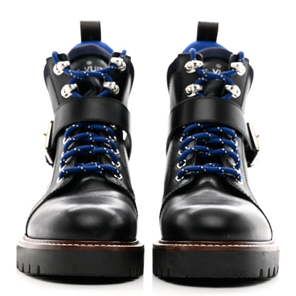 Louis Vuitton Calfskin Territory Ranger Combat Boots 38.5 Black 2 of 9