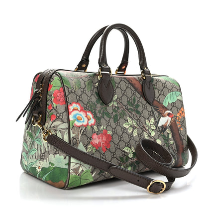 Gucci GG Supreme Monogram Tian Medium Boston Beige Multicolor New Acero 3 of 11
