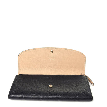 Louis Vuitton Empreinte Emilie Wallet Black Dune 9 of 9