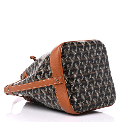 Goyard Goyardine Petit Flot Bucket Bag PM Black Gold 4 of 8