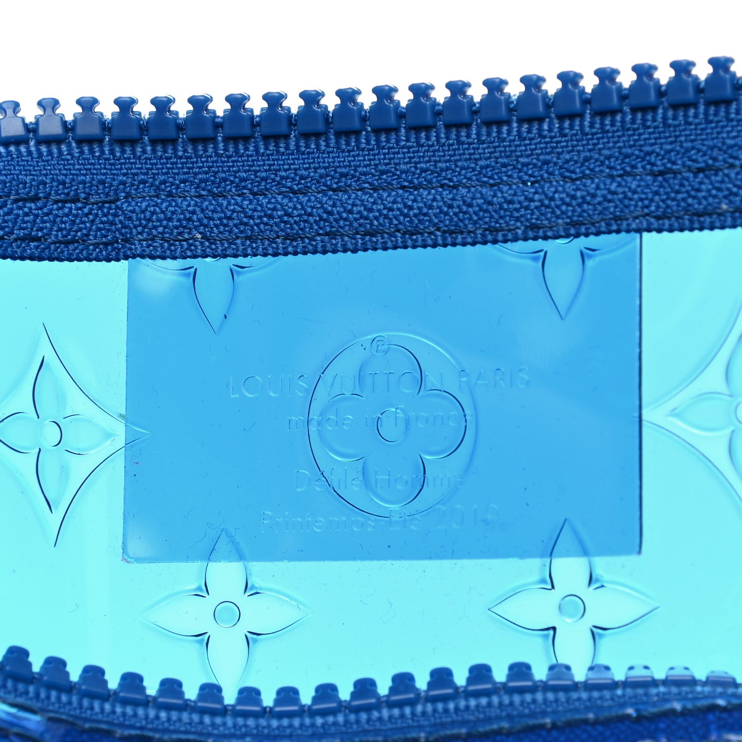 PVC Monogram Keepall Bandouliere 50 Blue