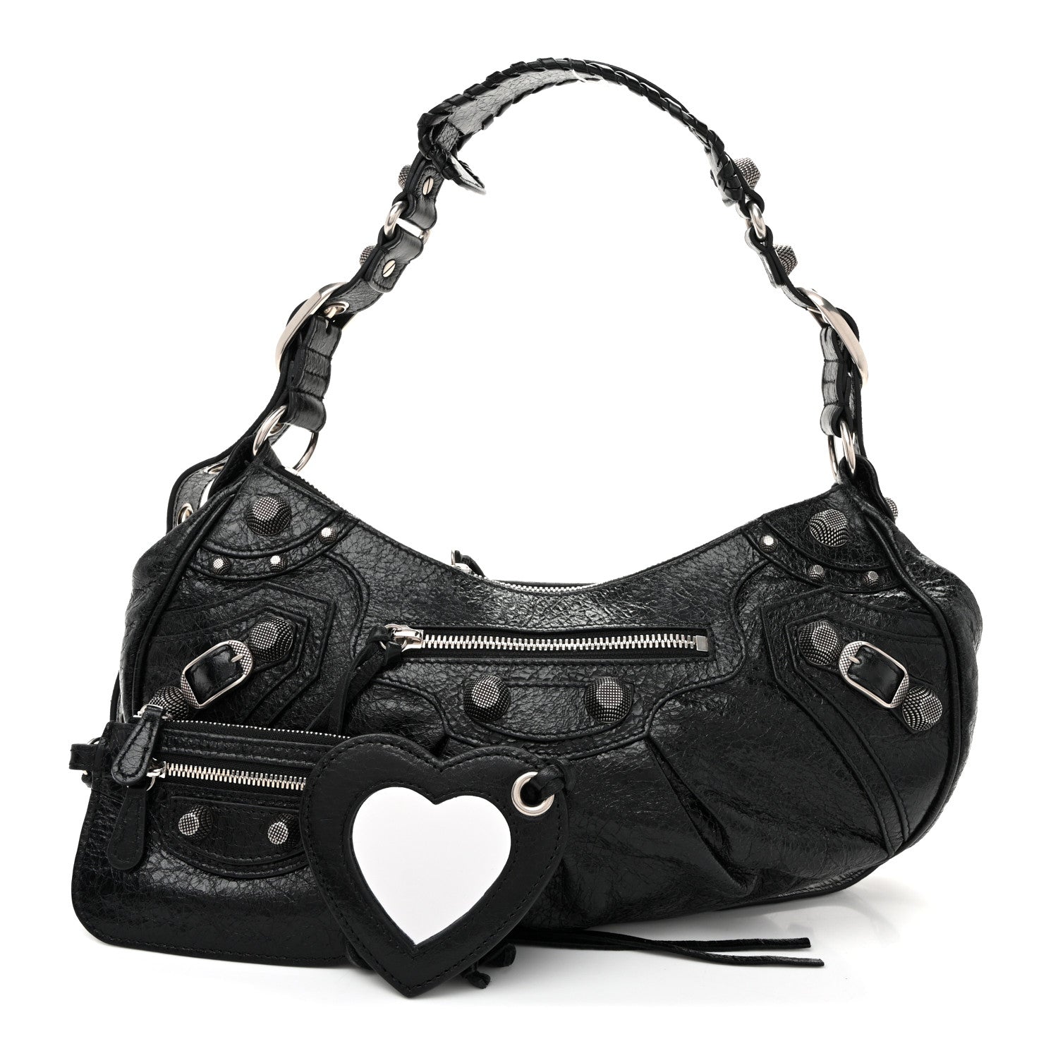 Balenciaga Agneau Arena Small Le Cagole Shoulder Bag Black 3 of 11
