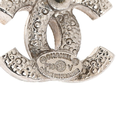 Chanel Crystal CC Earrings Silver 4 of 4