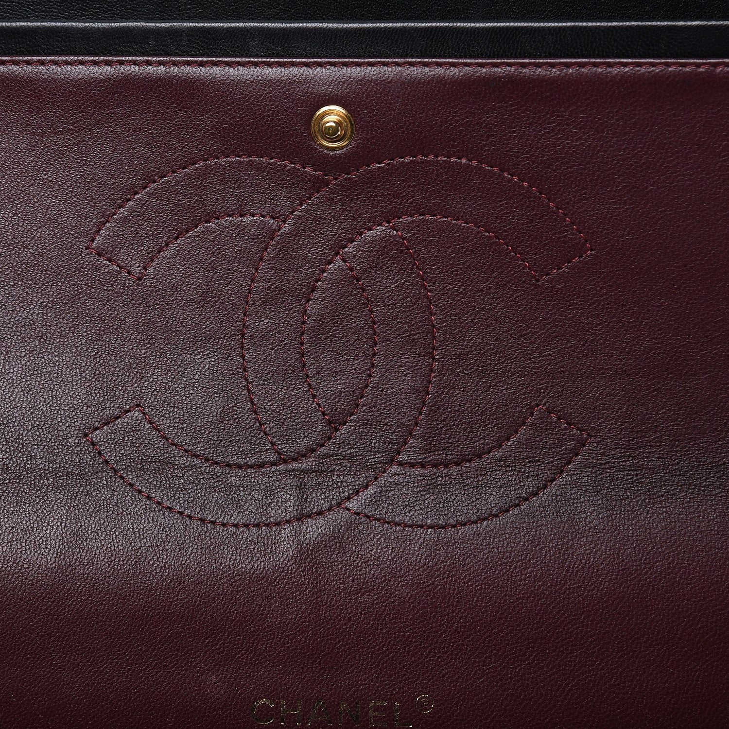 Chanel Lambskin Quilted Maxi Double Flap Black 16 of 16