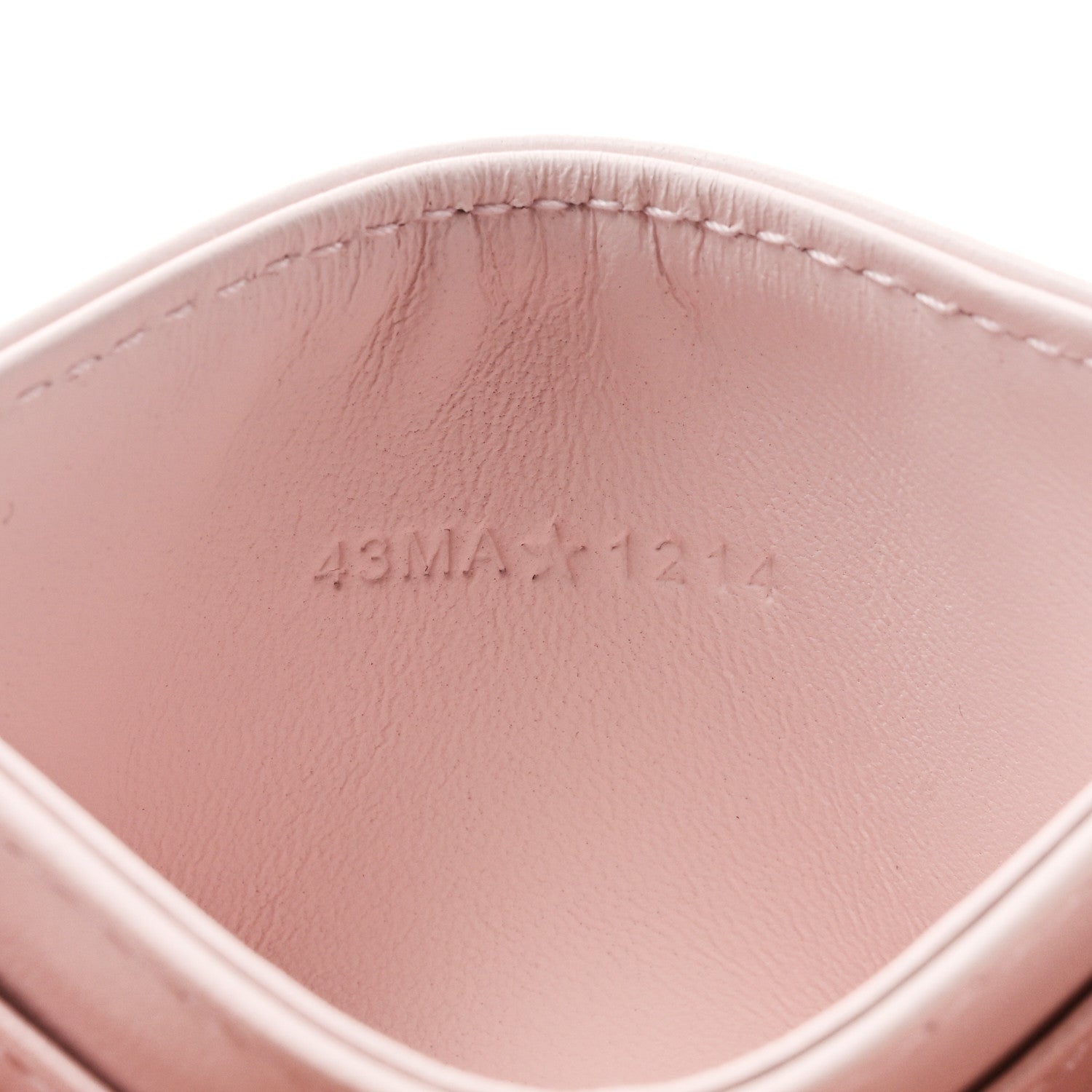 Christian Dior Lambskin Pearl Cannage Dioramour Jolie Freesia Card Holder Rose des Vents 7 of 7