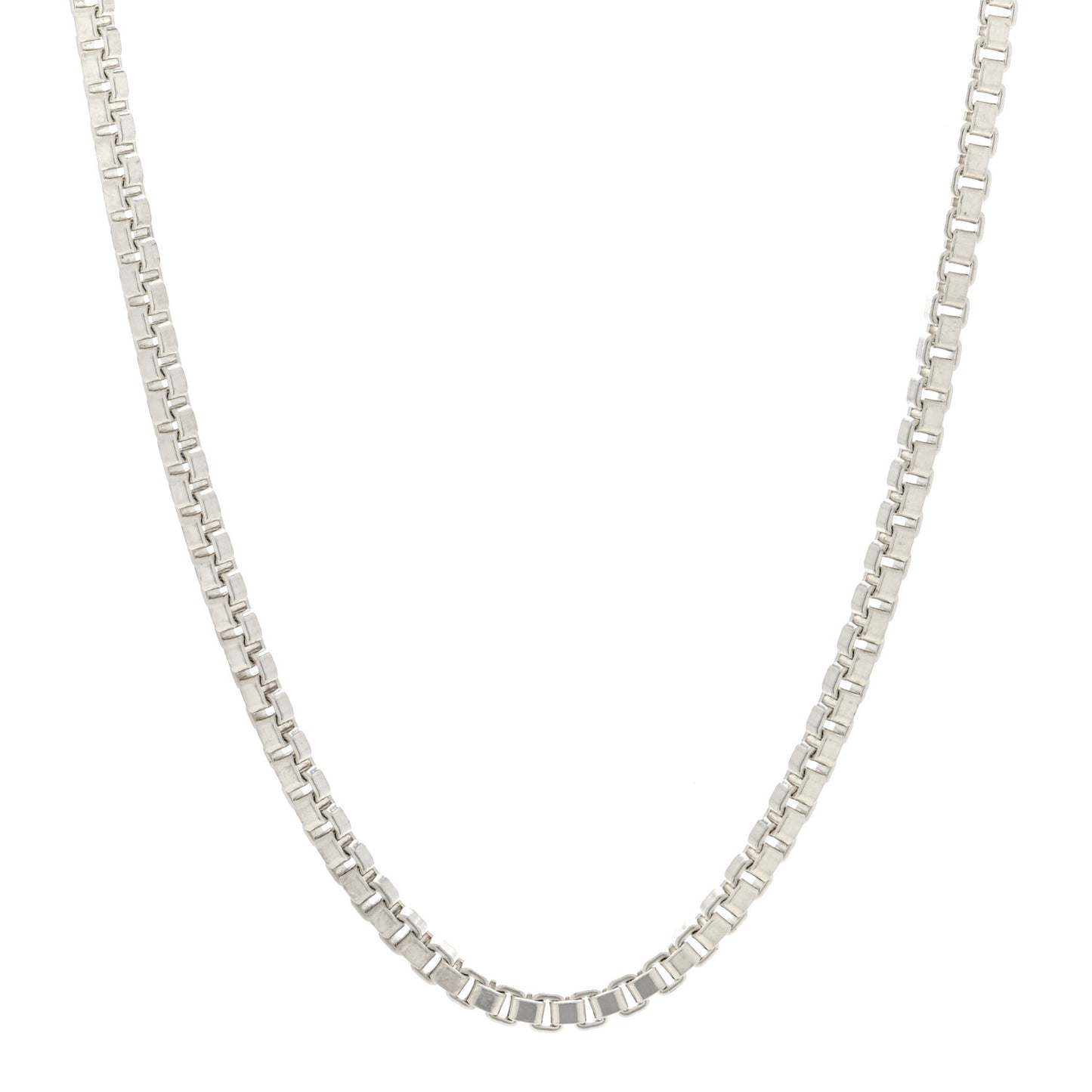 Sterling Silver 4mm Venetian Link Necklace