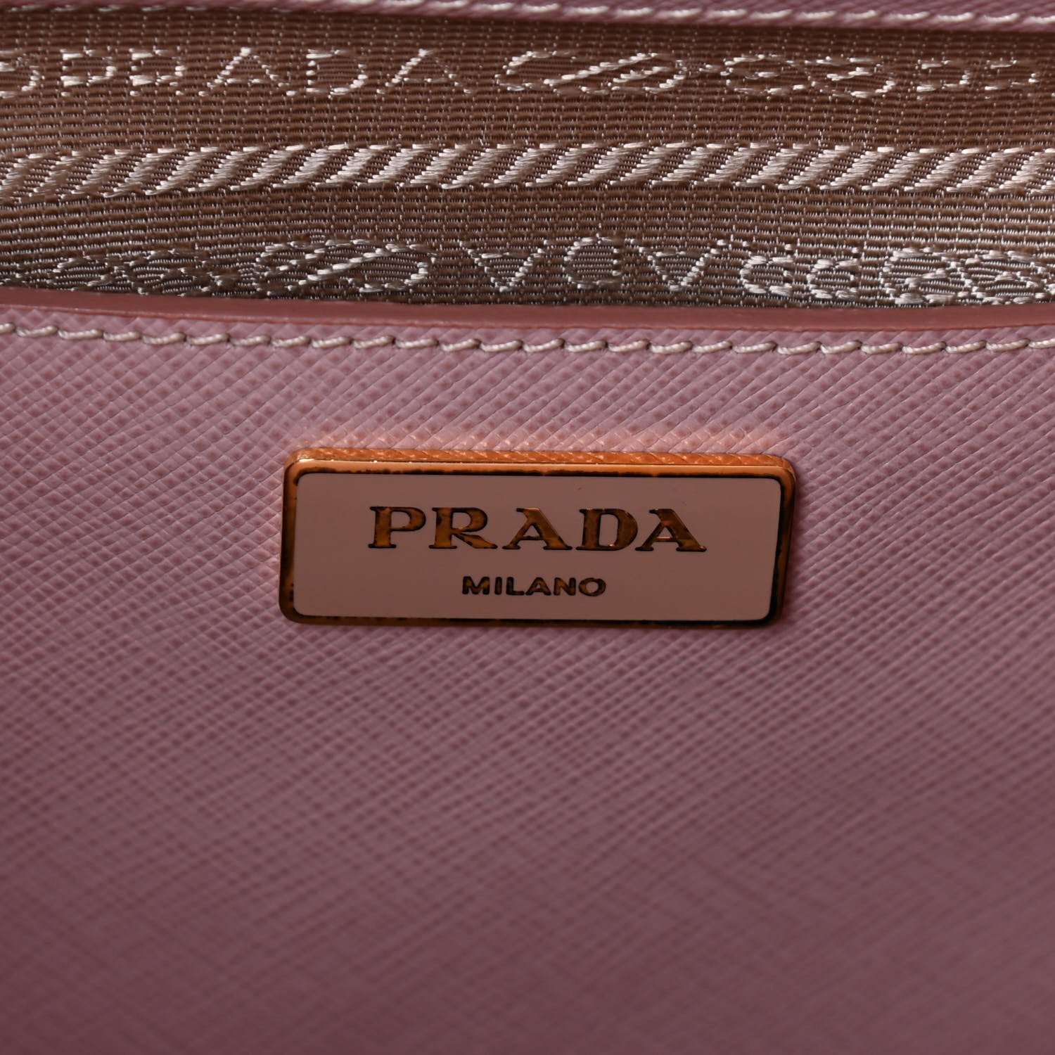 Prada Saffiano Lux Large Tote Cammeo 6 of 11