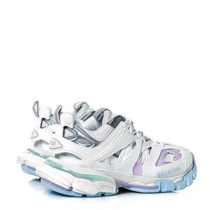 Balenciaga Mesh Nylon Womens Track Sneakers 37 White Pastel 4 of 7