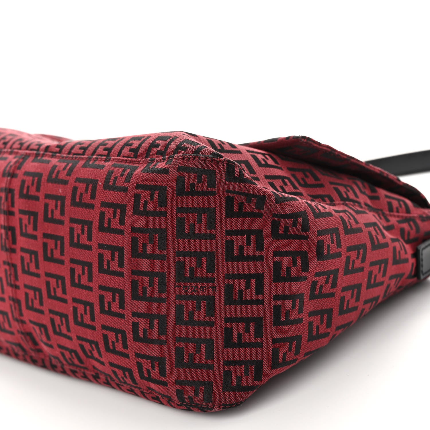 Fendi Zucchino Mama Baguette Red Black 9 of 9
