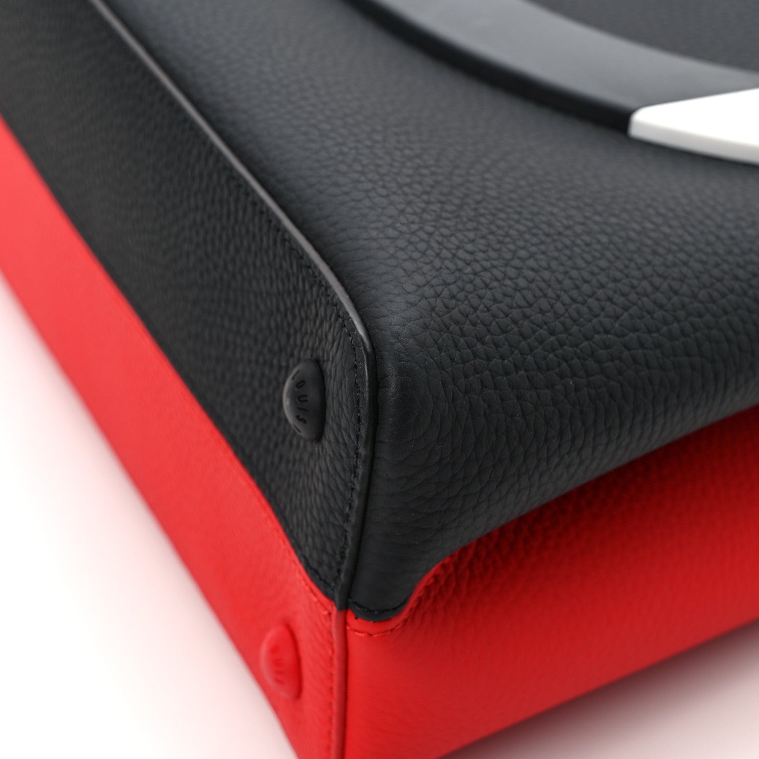 Louis Vuitton Calfskin Bolsa Capucines Black Rouge 11 of 12