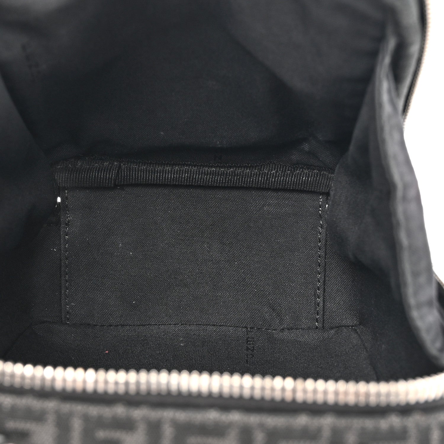 Fendi Recycled Fabric Jacquard Vitello Astro Micro FF Mini Trolley Bag Asfalto Black 5 of 11