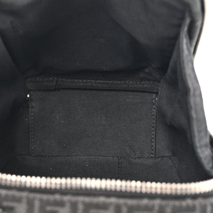 Fendi Recycled Fabric Jacquard Vitello Astro Micro FF Mini Trolley Bag Asfalto Black 5 of 11