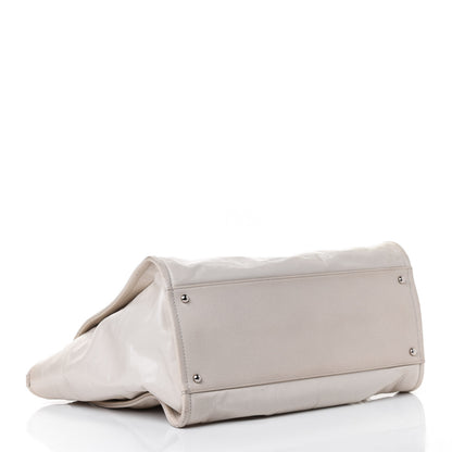 Chanel Glazed Calfskin Large Deauville Tote Ivory 3 of 4