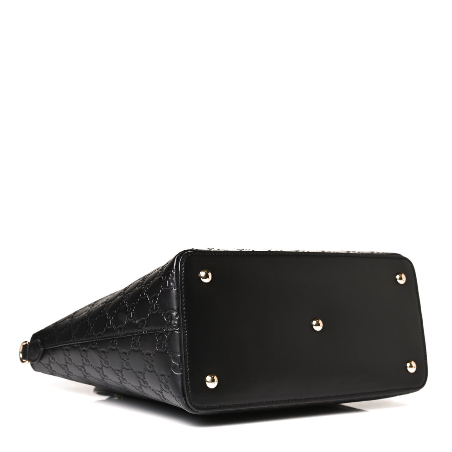 Guccissima Linea A Foldover Tote Black