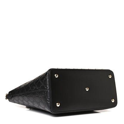 Gucci Guccissima Linea A Foldover Tote Black 4 of 12