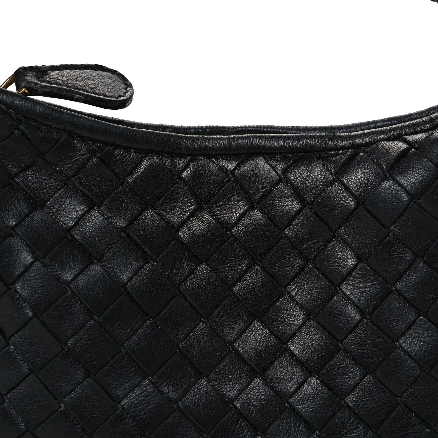 Bottega Veneta Nappa Intrecciato Pleated Mini Veneta Hobo Black 9 of 12
