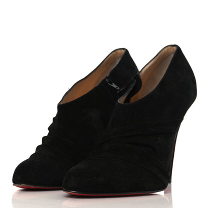 Christian Louboutin Veau Velours Metallika 100 Ankle Boots 37.5 Black 2 of 12