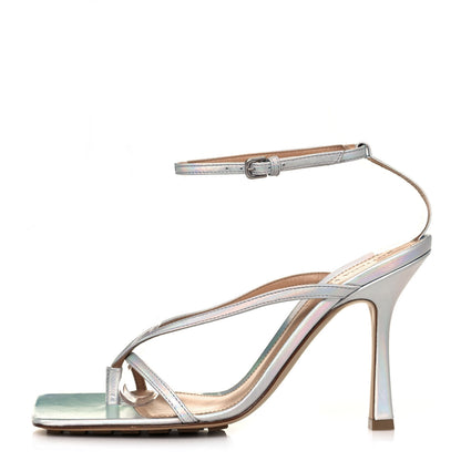 Bottega Veneta Laser Nappa Stretch Multi Strap 90mm Sandals 38 Moon Drop 1 of 7