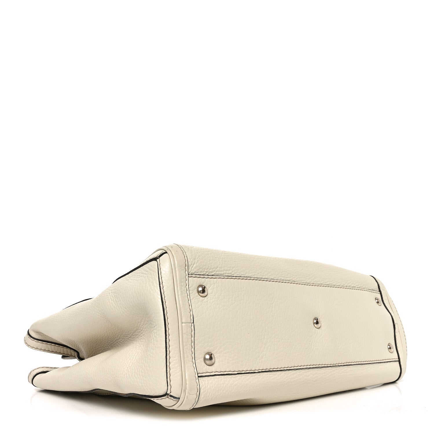 Gucci Pebbled Calfskin Medium Bella Tote Off White 3 of 9