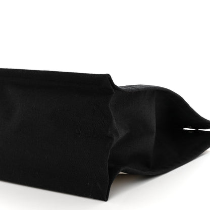 Saint Laurent SAINT LAURENT Linen Calfskin Rive Gauche North South Tote White Black 8 of 8
