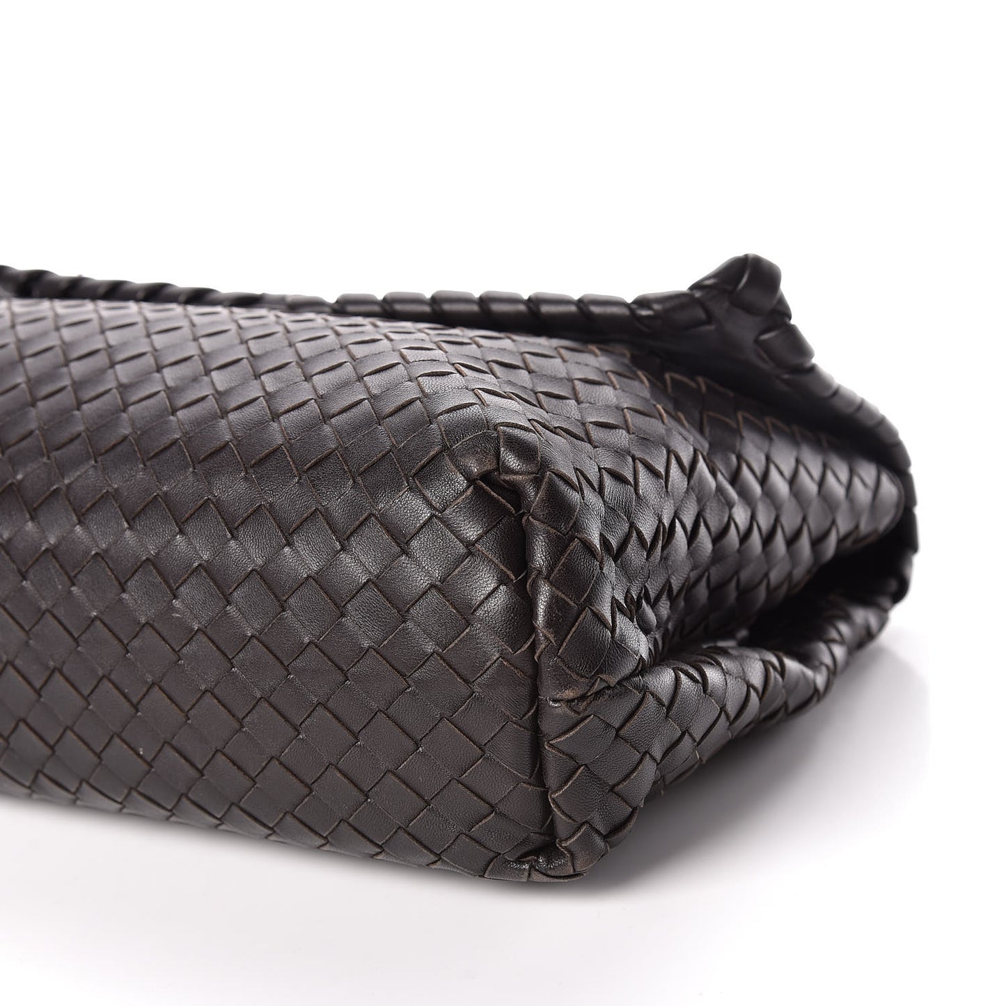 Nappa Intrecciato Large Olimpia Bag Ebano