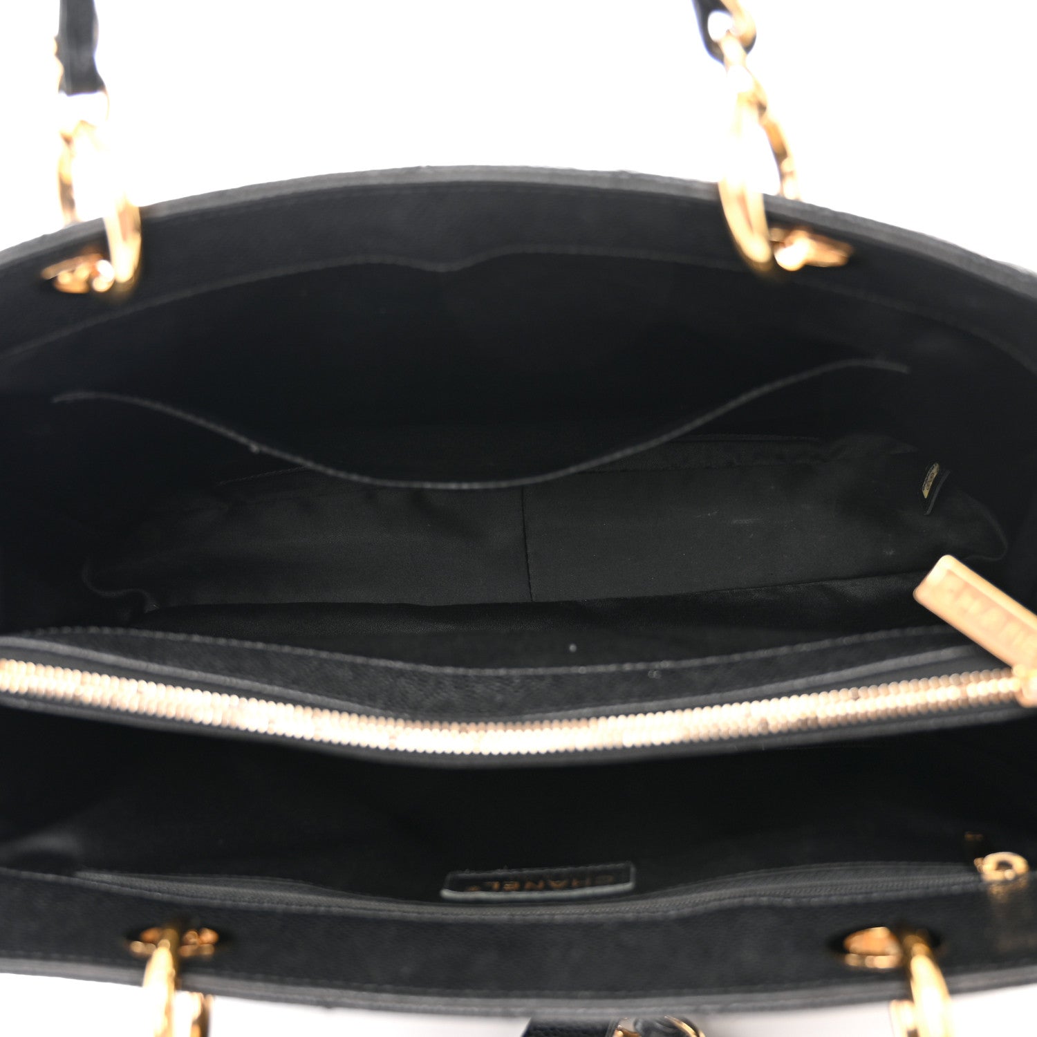 Chanel Caviar Quilted Grand Shopping Tote GST Black 6 of 11