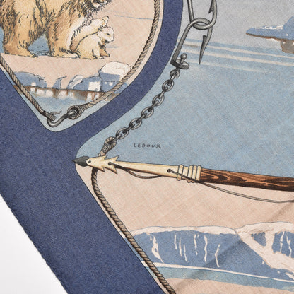 Hermes Cashmere Silk Gronland Scarf 90 5 of 5