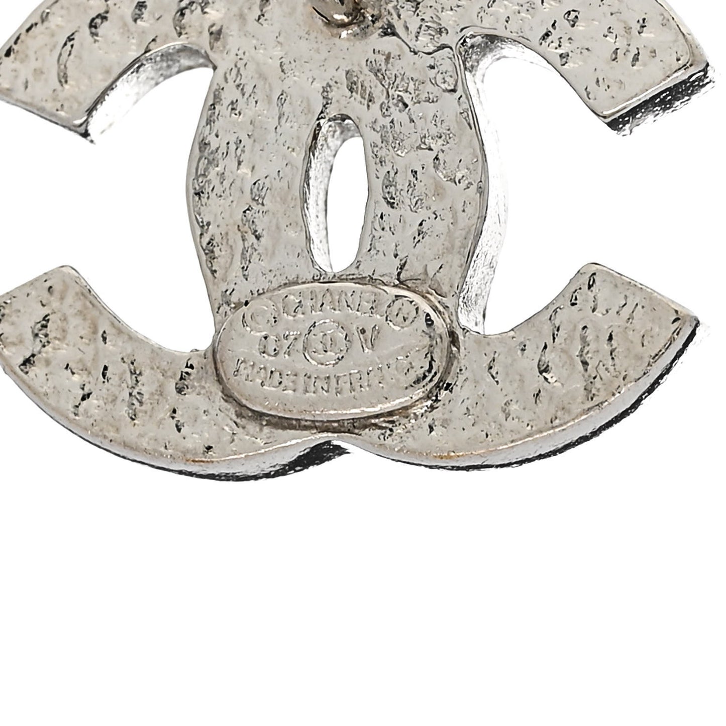 Crystal Timeless CC Earrings Silver