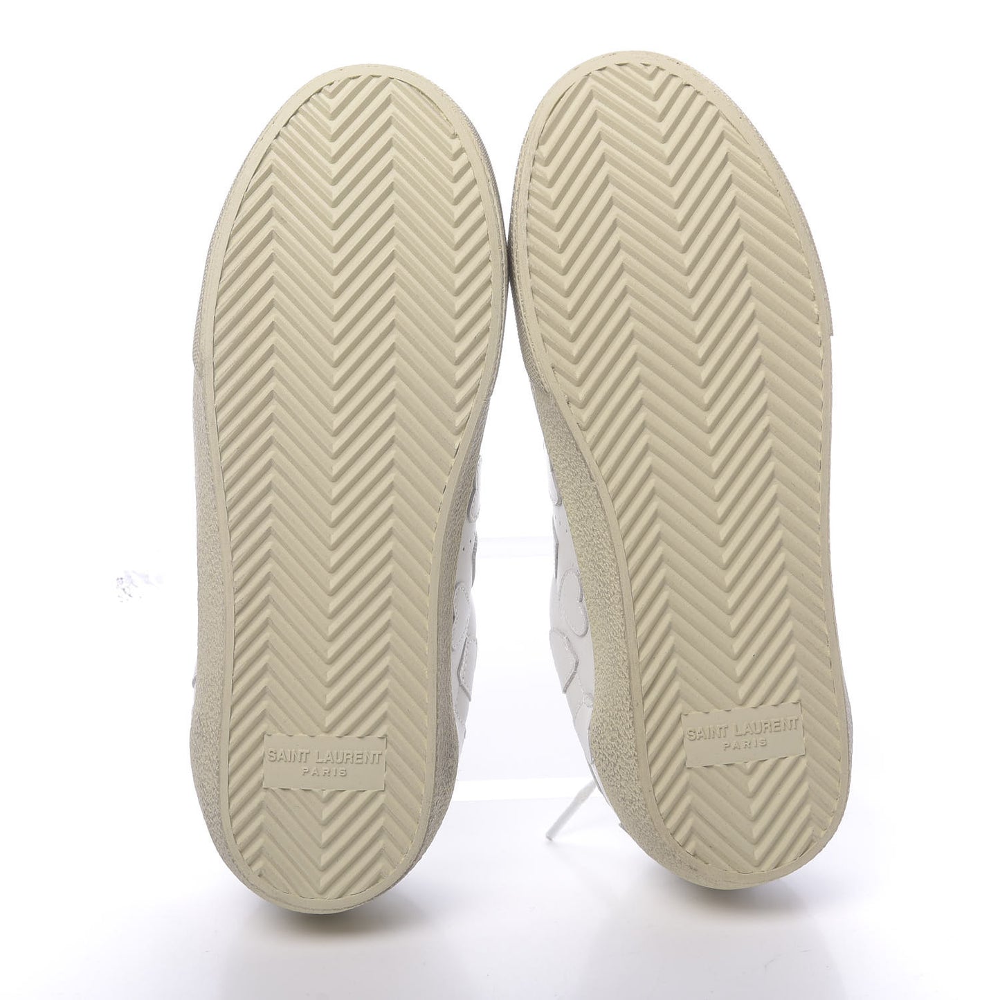 Calfskin Heart Court Classic Sneakers 36.5 White