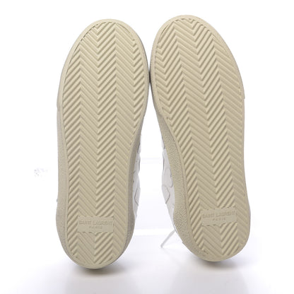 Saint Laurent Calfskin Heart Court Classic Sneakers 36.5 White 5 of 9