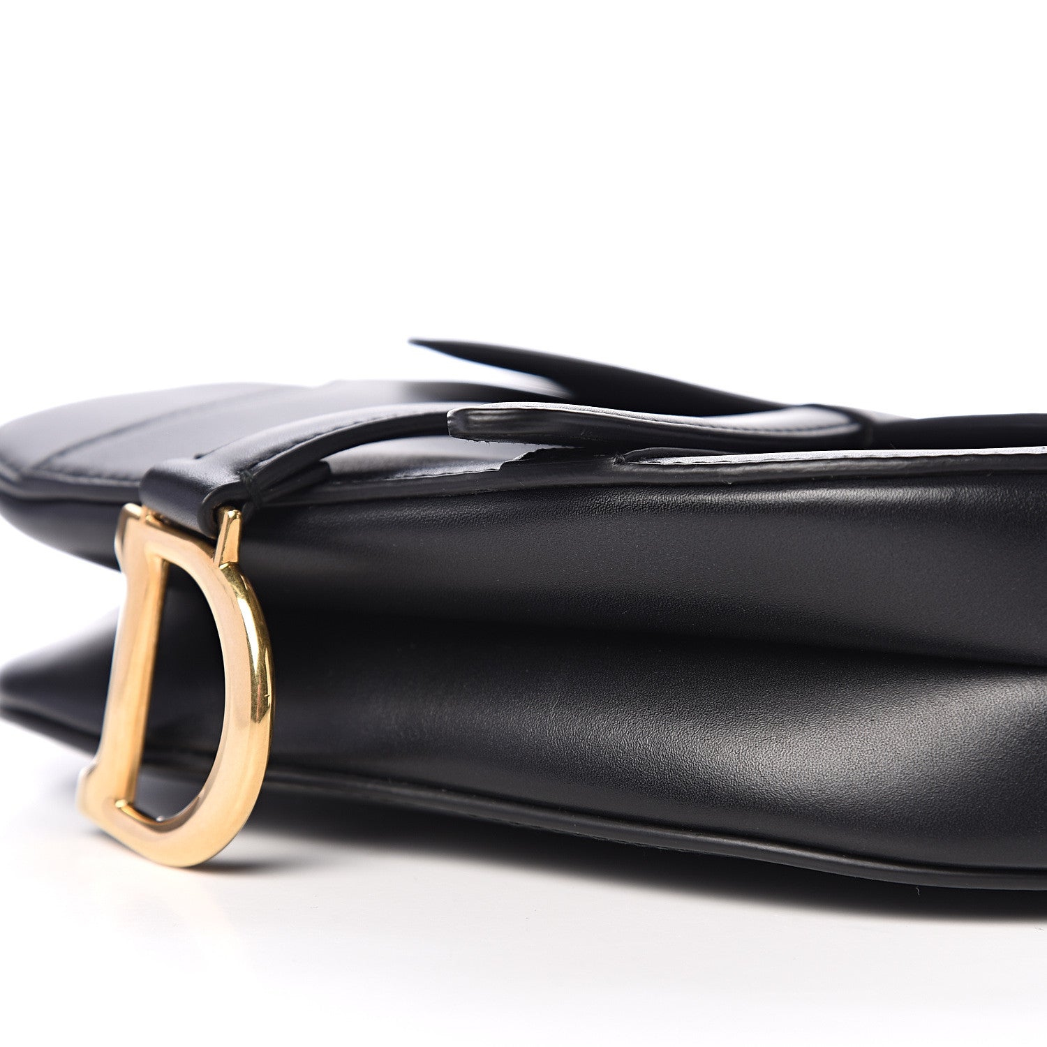 Christian Dior Calfskin Mini Saddle Bag Black 7 of 8