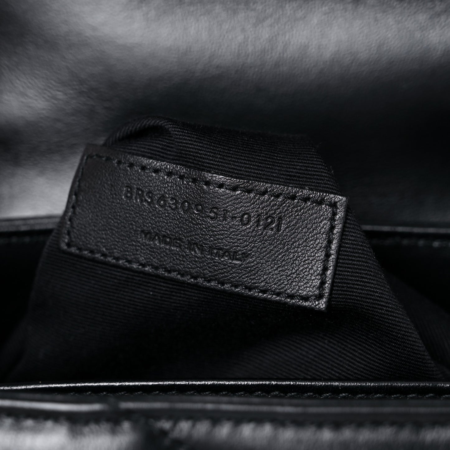Calfskin Y Quilted Monogram Toy Loulou Crossbody Bag Black
