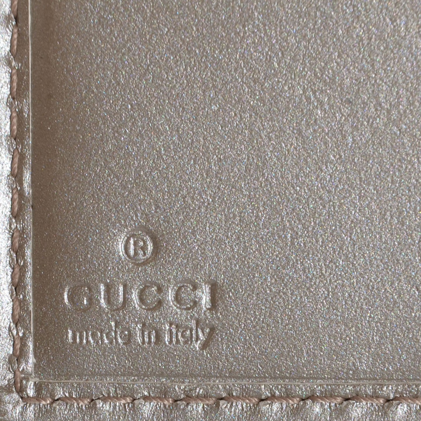 Imprime Monogram GG Pierce French Flap Wallet Silver