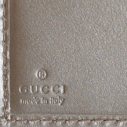 Gucci Imprime Monogram GG Pierce French Flap Wallet Silver 6 of 8
