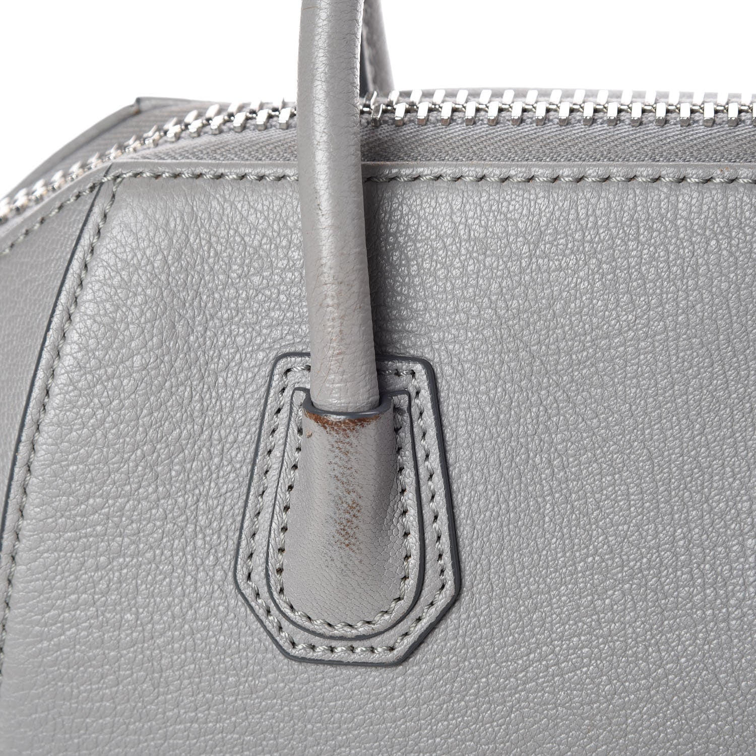 Givenchy Sugar Goatskin Mini Antigona Pearl Grey 8 of 9