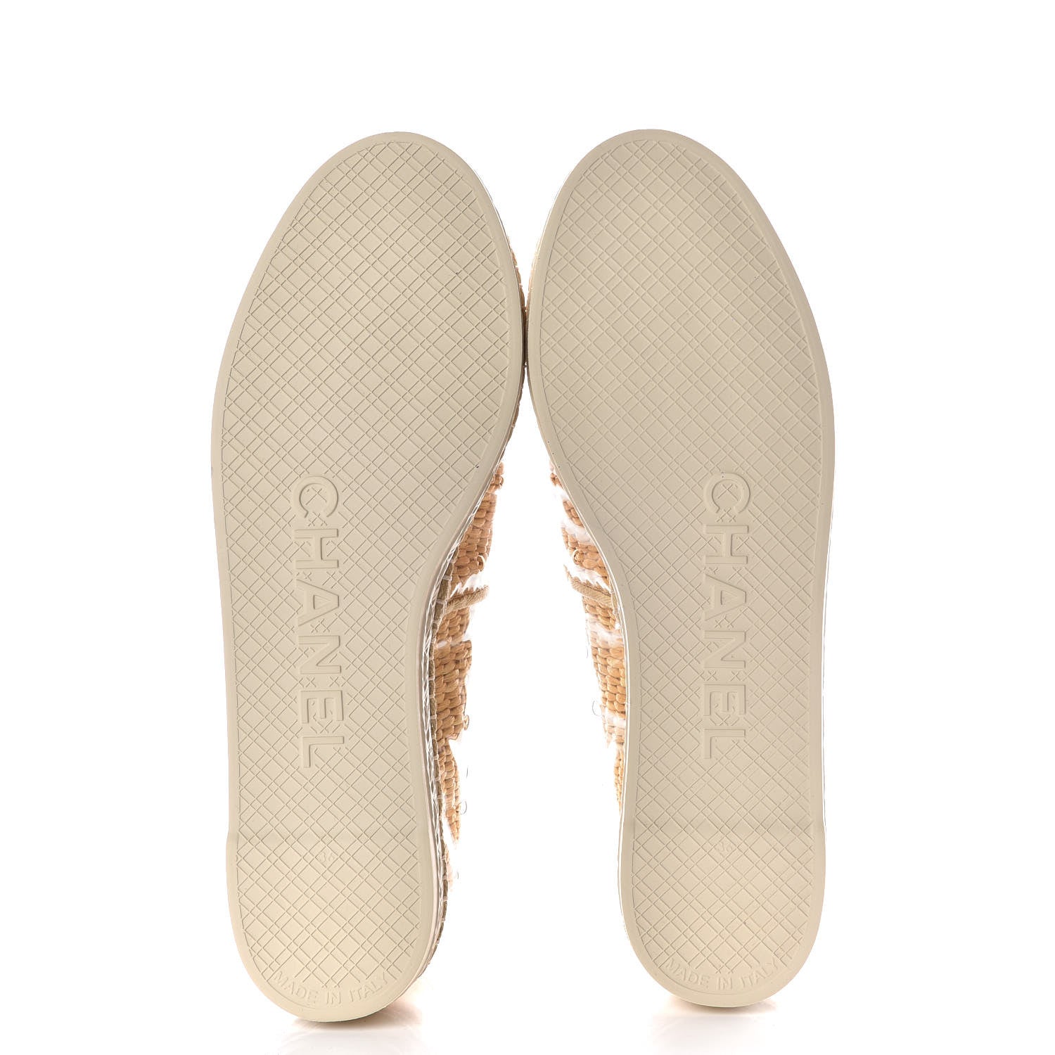 Chanel PVC Raffia CC Espadrilles 36 Beige 5 of 7