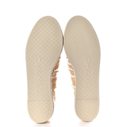 Chanel PVC Raffia CC Espadrilles 36 Beige 5 of 7
