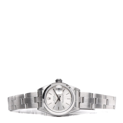 Rolex Stainless Steel 26mm Oyster Perpetual Date Watch Silver 79160 3 of 8