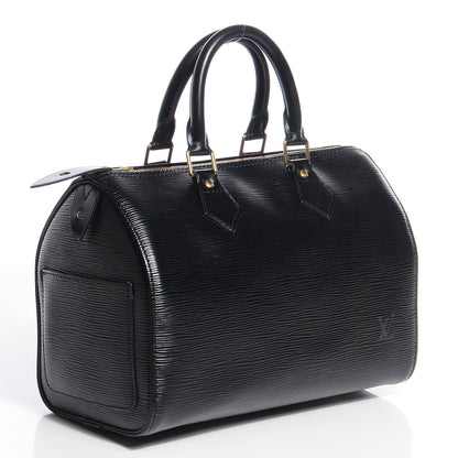 Louis Vuitton Epi Speedy 25 Black 3 of 7
